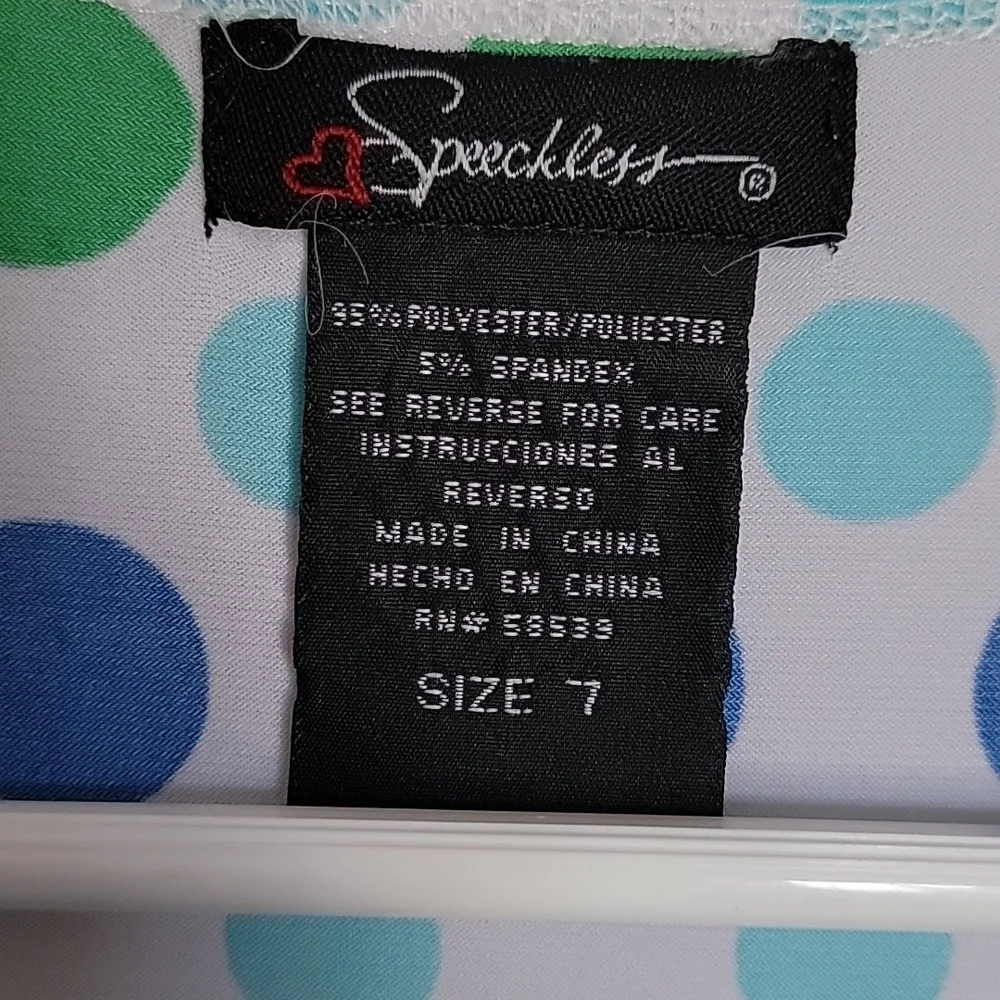 Adorable girls polka-dot dress by Speechless, size 7.